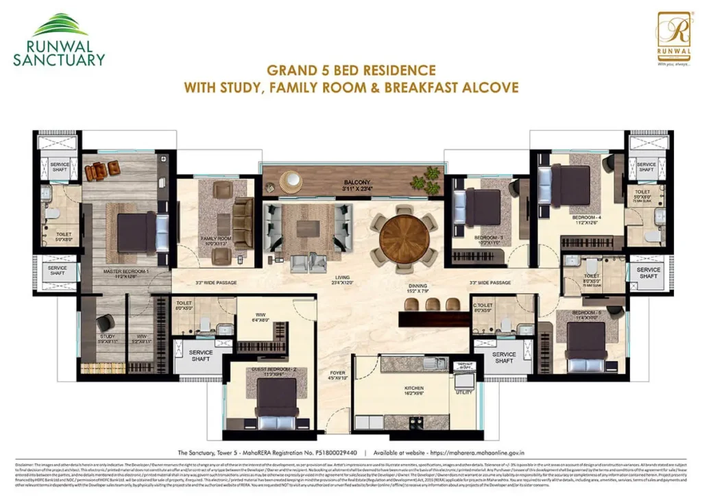 Runwal Sanctury Mulund Floor Plan 3