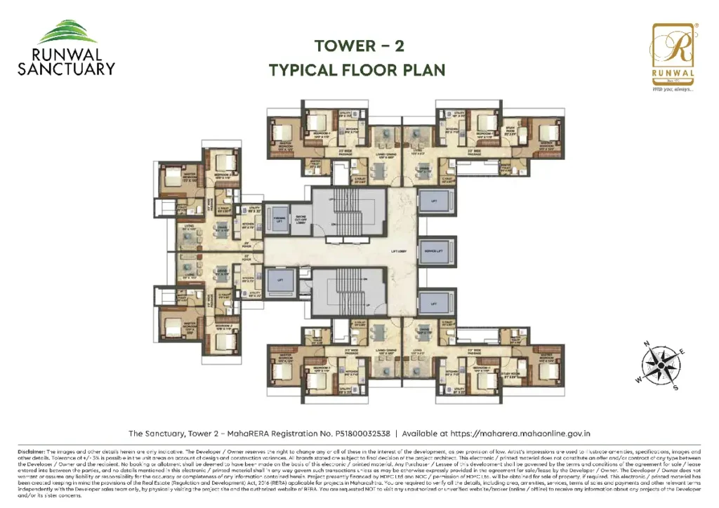 Runwal Sanctury Mulund Floor Plan 2